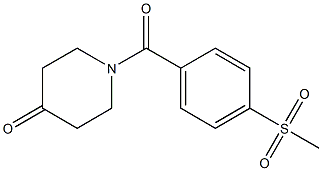 1-[4-(methylsulfonyl)benzoyl]piperidin-4-one 结构式