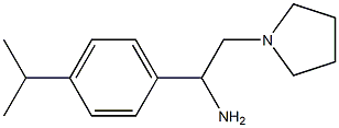 1-[4-(propan-2-yl)phenyl]-2-(pyrrolidin-1-yl)ethan-1-amine 结构式