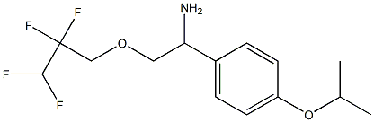 1-[4-(propan-2-yloxy)phenyl]-2-(2,2,3,3-tetrafluoropropoxy)ethan-1-amine 结构式