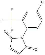 1-[4-chloro-2-(trifluoromethyl)phenyl]-2,5-dihydro-1H-pyrrole-2,5-dione 结构式