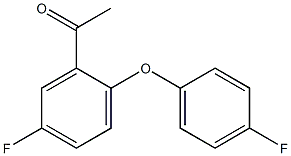 1-[5-fluoro-2-(4-fluorophenoxy)phenyl]ethan-1-one 结构式