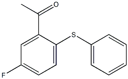 1-[5-fluoro-2-(phenylsulfanyl)phenyl]ethan-1-one 结构式