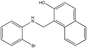 1-{[(2-bromophenyl)amino]methyl}naphthalen-2-ol 结构式