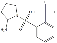 1-{[2-(trifluoromethyl)benzene]sulfonyl}pyrrolidin-2-amine 结构式