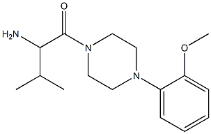 1-{[4-(2-methoxyphenyl)piperazin-1-yl]carbonyl}-2-methylpropylamine 结构式