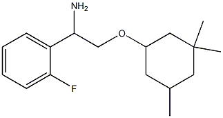 1-{1-amino-2-[(3,3,5-trimethylcyclohexyl)oxy]ethyl}-2-fluorobenzene 结构式