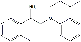 1-{1-amino-2-[2-(butan-2-yl)phenoxy]ethyl}-2-methylbenzene 结构式