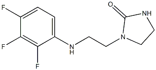 1-{2-[(2,3,4-trifluorophenyl)amino]ethyl}imidazolidin-2-one 结构式
