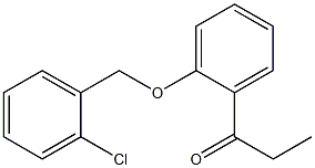 1-{2-[(2-chlorophenyl)methoxy]phenyl}propan-1-one 结构式