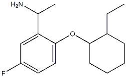 1-{2-[(2-ethylcyclohexyl)oxy]-5-fluorophenyl}ethan-1-amine 结构式