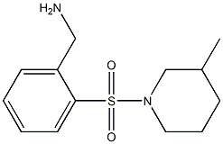 1-{2-[(3-methylpiperidin-1-yl)sulfonyl]phenyl}methanamine 结构式