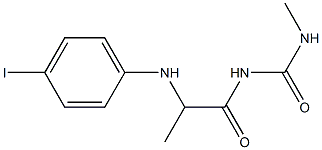 1-{2-[(4-iodophenyl)amino]propanoyl}-3-methylurea 结构式