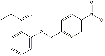 1-{2-[(4-nitrophenyl)methoxy]phenyl}propan-1-one 结构式