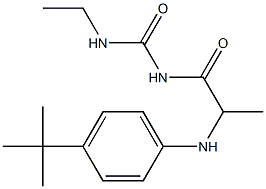 1-{2-[(4-tert-butylphenyl)amino]propanoyl}-3-ethylurea 结构式