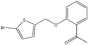 1-{2-[(5-bromothien-2-yl)methoxy]phenyl}ethanone 结构式