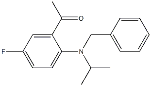 1-{2-[benzyl(propan-2-yl)amino]-5-fluorophenyl}ethan-1-one 结构式