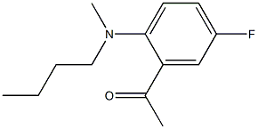 1-{2-[butyl(methyl)amino]-5-fluorophenyl}ethan-1-one 结构式