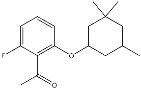 1-{2-fluoro-6-[(3,3,5-trimethylcyclohexyl)oxy]phenyl}ethan-1-one 结构式