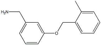 1-{3-[(2-methylbenzyl)oxy]phenyl}methanamine 结构式