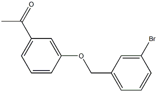 1-{3-[(3-bromobenzyl)oxy]phenyl}ethanone 结构式