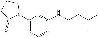 1-{3-[(3-methylbutyl)amino]phenyl}pyrrolidin-2-one 结构式