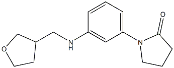 1-{3-[(oxolan-3-ylmethyl)amino]phenyl}pyrrolidin-2-one 结构式