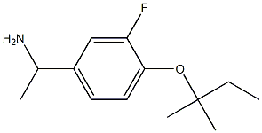 1-{3-fluoro-4-[(2-methylbutan-2-yl)oxy]phenyl}ethan-1-amine 结构式