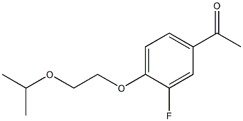 1-{3-fluoro-4-[2-(propan-2-yloxy)ethoxy]phenyl}ethan-1-one 结构式