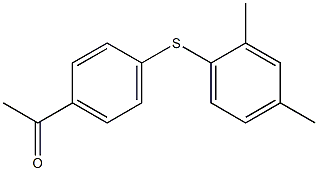 1-{4-[(2,4-dimethylphenyl)sulfanyl]phenyl}ethan-1-one 结构式