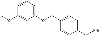 1-{4-[(3-methoxyphenoxy)methyl]phenyl}methanamine 结构式