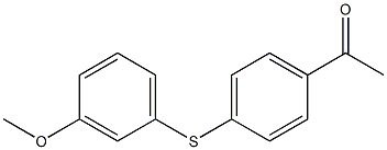 1-{4-[(3-methoxyphenyl)sulfanyl]phenyl}ethan-1-one 结构式