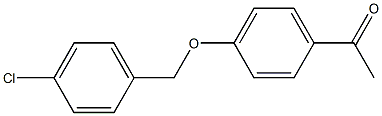 1-{4-[(4-chlorophenyl)methoxy]phenyl}ethan-1-one 结构式