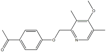 1-{4-[(4-methoxy-3,5-dimethylpyridin-2-yl)methoxy]phenyl}ethan-1-one 结构式