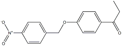 1-{4-[(4-nitrophenyl)methoxy]phenyl}propan-1-one 结构式