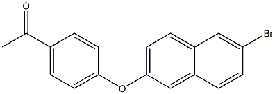 1-{4-[(6-bromonaphthalen-2-yl)oxy]phenyl}ethan-1-one 结构式