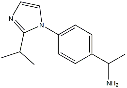 1-{4-[2-(propan-2-yl)-1H-imidazol-1-yl]phenyl}ethan-1-amine 结构式