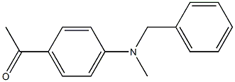 1-{4-[benzyl(methyl)amino]phenyl}ethan-1-one 结构式