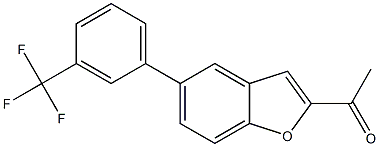 1-{5-[3-(trifluoromethyl)phenyl]-1-benzofuran-2-yl}ethanone 结构式