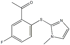 1-{5-fluoro-2-[(1-methyl-1H-imidazol-2-yl)sulfanyl]phenyl}ethan-1-one 结构式