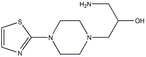 1-amino-3-[4-(1,3-thiazol-2-yl)piperazin-1-yl]propan-2-ol 结构式