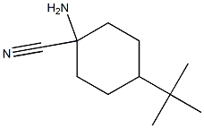 1-amino-4-tert-butylcyclohexanecarbonitrile 结构式