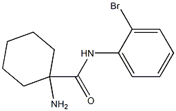 1-amino-N-(2-bromophenyl)cyclohexanecarboxamide 结构式