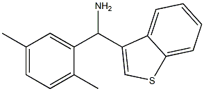 1-benzothiophen-3-yl(2,5-dimethylphenyl)methanamine 结构式