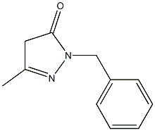 1-benzyl-3-methyl-4,5-dihydro-1H-pyrazol-5-one 结构式