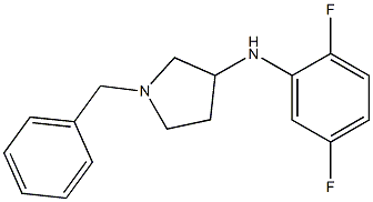 1-benzyl-N-(2,5-difluorophenyl)pyrrolidin-3-amine 结构式