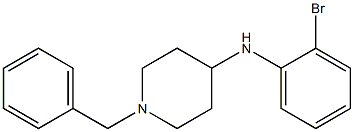 1-benzyl-N-(2-bromophenyl)piperidin-4-amine 结构式