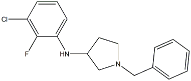 1-benzyl-N-(3-chloro-2-fluorophenyl)pyrrolidin-3-amine 结构式