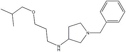 1-benzyl-N-[3-(2-methylpropoxy)propyl]pyrrolidin-3-amine 结构式