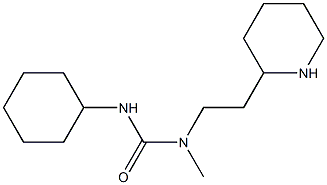 1-cyclohexyl-3-methyl-3-[2-(piperidin-2-yl)ethyl]urea 结构式