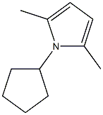 1-cyclopentyl-2,5-dimethyl-1H-pyrrole 结构式